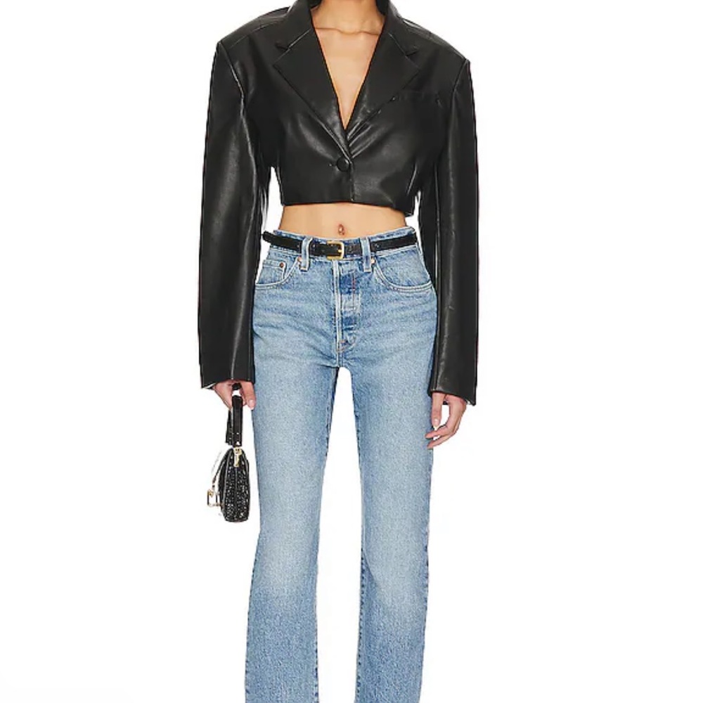 Levi’s 501 Skinny med wash 24 raw hem w24 L28